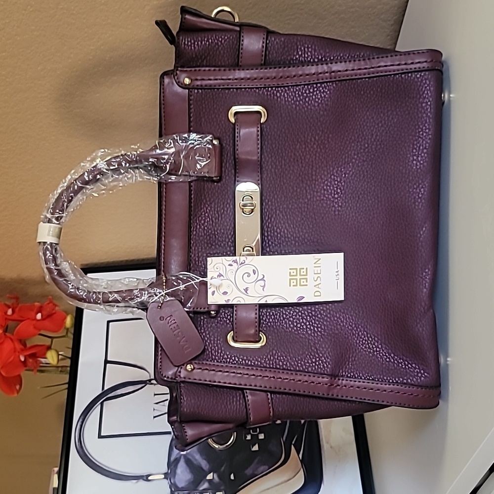 Burgundy Satchel Dasein